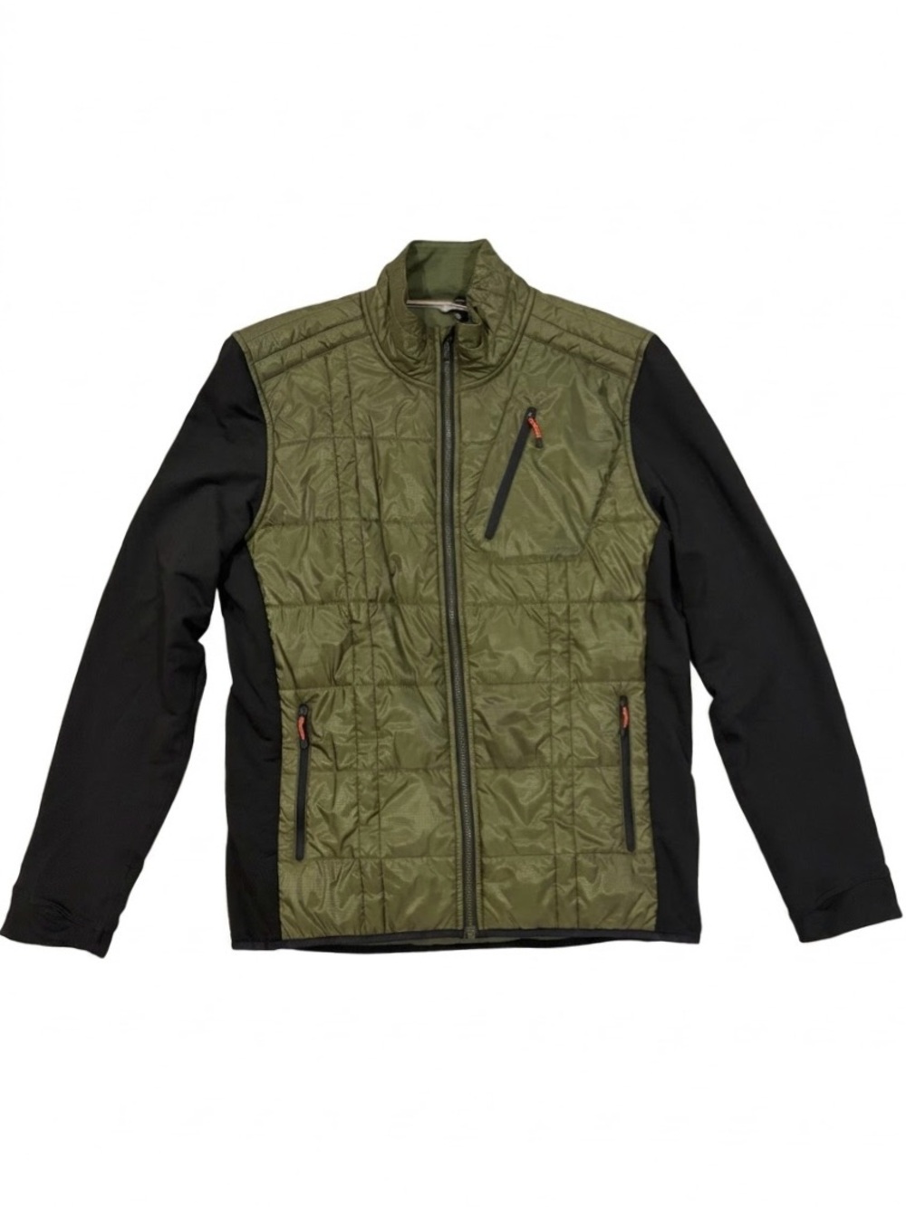 Smartwool Smartloft Hybrid Quilted Merino Wool Hiking Jacket Green Black XL